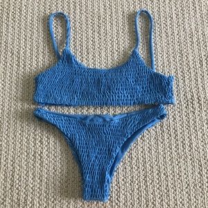 Blue bikini